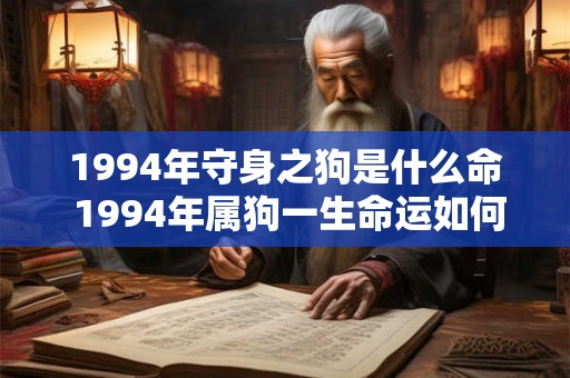 1994年守身之狗是什么命 1994年属狗一生命运如何 1994年守身之狗是什么命 1994年属狗一生命运如何