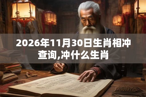 2026年11月30日生肖相冲查询,冲什么生肖