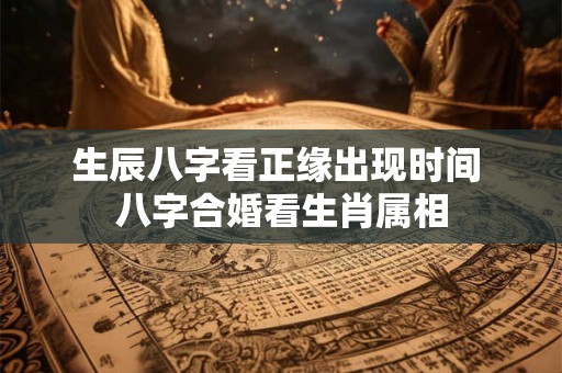 生辰八字看正缘出现时间 八字合婚看生肖属相 生辰八字看正缘出现时间 八字合婚看生肖属相