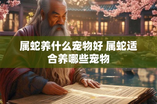 属蛇养什么宠物好 属蛇适合养哪些宠物
