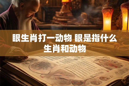 眼生肖打一动物 眼是指什么生肖和动物