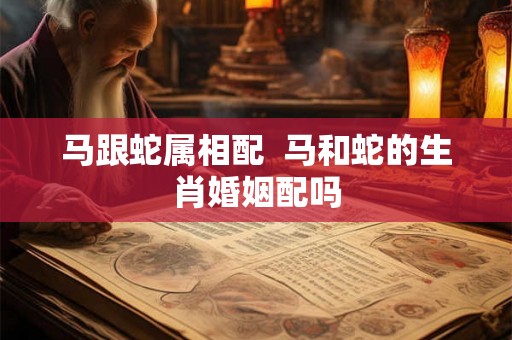 马跟蛇属相配  马和蛇的生肖婚姻配吗