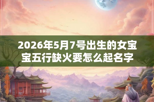 2026年5月7号出生的女宝宝五行缺火要怎么起名字
