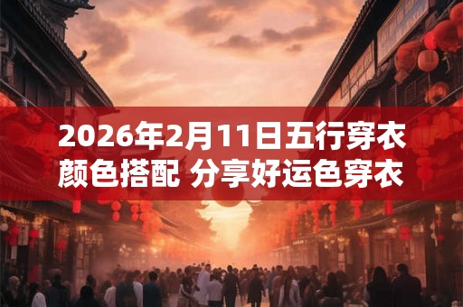 2026年2月11日五行穿衣颜色搭配 分享好运色穿衣搭配