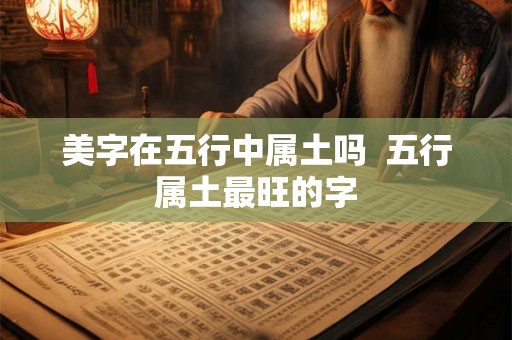 美字在五行中属土吗  五行属土最旺的字