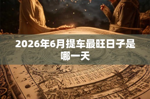 2026年6月提车最旺日子是哪一天