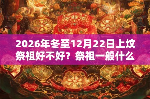2026年冬至12月22日上坟祭祖好不好？祭祖一般什么时间？