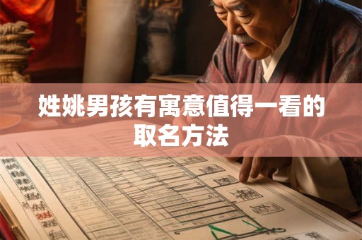 姓姚男孩有寓意值得一看的取名方法
