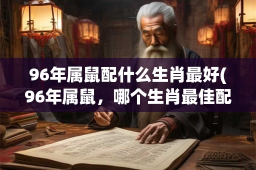 96年属鼠配什么生肖最好(96年属鼠，哪个生肖最佳配对？)