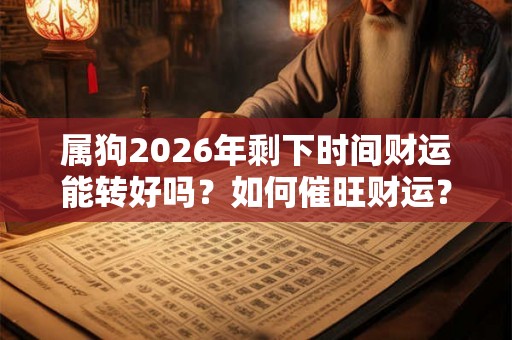 属狗2026年剩下时间财运能转好吗?如何催旺财运? 属狗2026年剩下时间财运能转好吗?如何催旺财运?