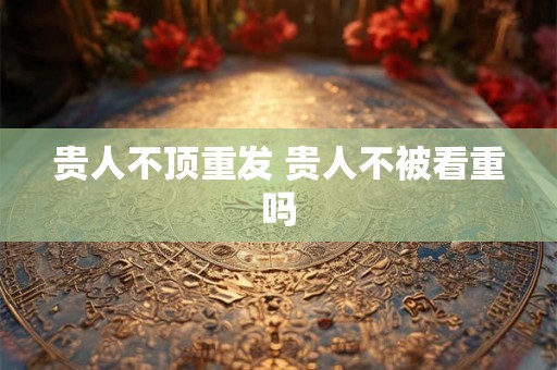 贵人不顶重发 贵人不被看重吗 贵人不顶重发 贵人不被看重吗