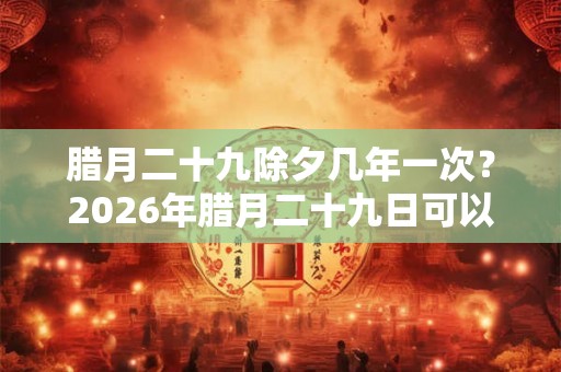 腊月二十九除夕几年一次?2026年腊月二十九日可以上坟扫墓吗? 腊月二十九除夕几年一次?2026年腊月二十九日可以上坟扫墓吗?