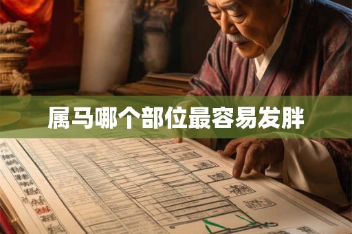 属马哪个部位最容易发胖 属马哪个部位最容易发胖