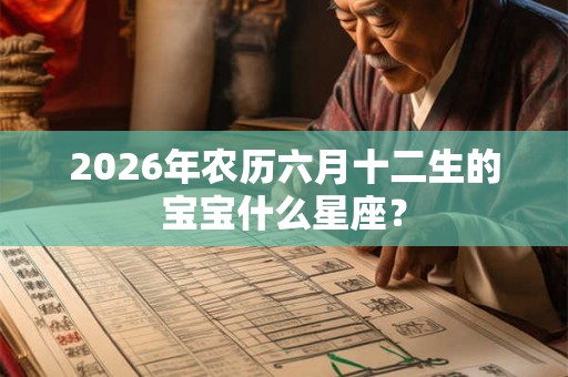 2026年农历六月十二生的宝宝什么星座？