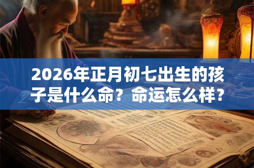 2026年正月初七出生的孩子是什么命?命运怎么样? 2026年正月初七出生的孩子是什么命?命运怎么样?