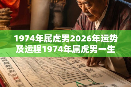 1974年属虎男2026年运势及运程1974年属虎男一生命运如何