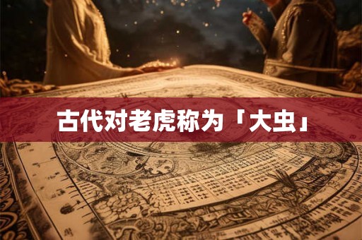古代对老虎称为「大虫」 古代对老虎称为「大虫」