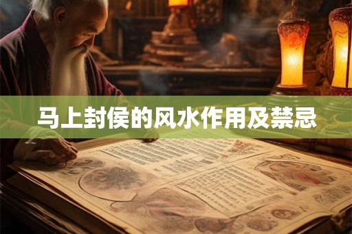 马上封侯的风水作用及禁忌