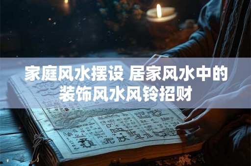 家庭风水摆设 居家风水中的装饰风水风铃招财