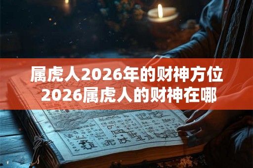 属虎人2026年的财神方位 2026属虎人的财神在哪 属虎人2026年的财神方位 2026属虎人的财神在哪