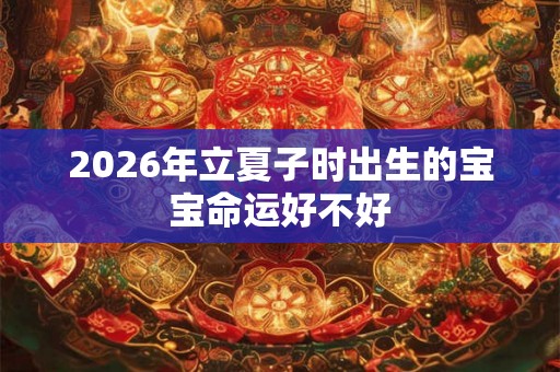 2026年立夏子时出生的宝宝命运好不好 2026年立夏子时出生的宝宝命运好不好