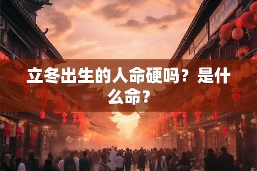 立冬出生的人命硬吗？是什么命？