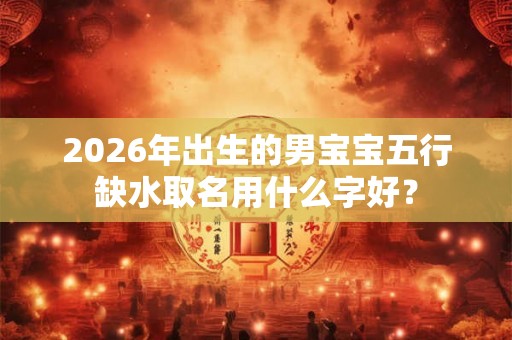 2026年出生的男宝宝五行缺水取名用什么字好? 2026年出生的男宝宝五行缺水取名用什么字好?