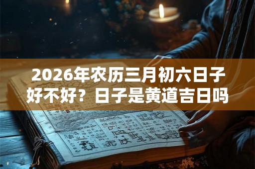 2026年农历三月初六日子好不好？日子是黄道吉日吗？