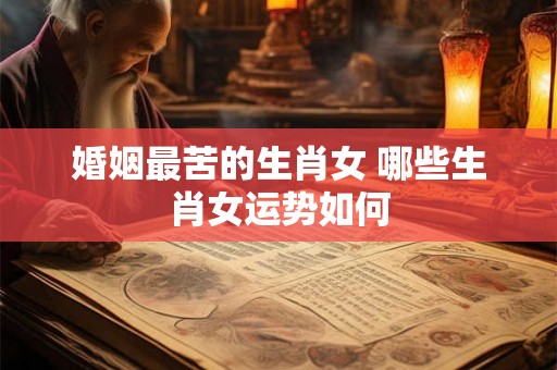 婚姻最苦的生肖女 哪些生肖女运势如何