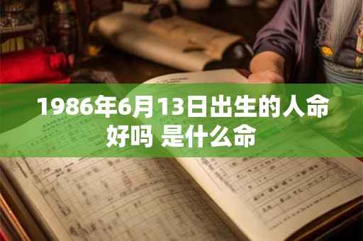 1986年6月13日出生的人命好吗 是什么命