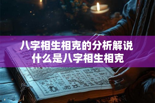 八字相生相克的分析解说 什么是八字相生相克
