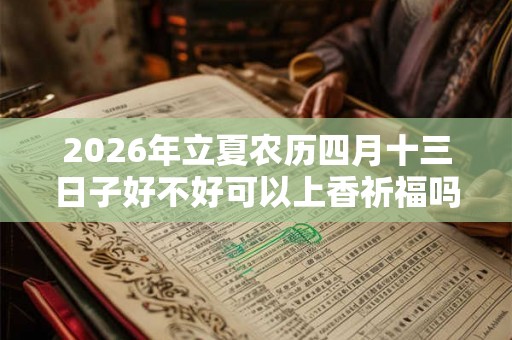 2026年立夏农历四月十三日子好不好可以上香祈福吗？
