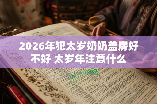 2026年犯太岁奶奶盖房好不好 太岁年注意什么