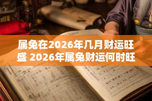 属兔在2026年几月财运旺盛 2026年属兔财运何时旺盛