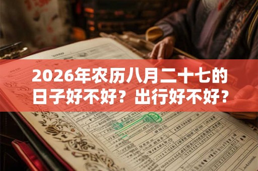 2026年农历八月二十七的日子好不好？出行好不好？