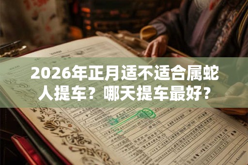 2026年正月适不适合属蛇人提车？哪天提车最好？