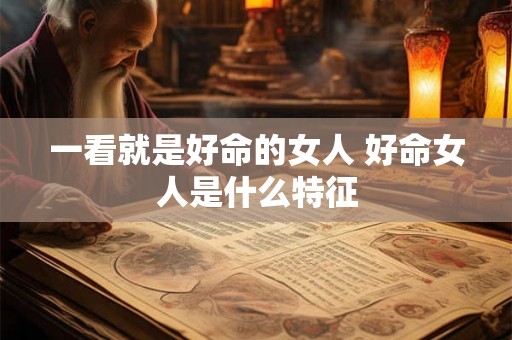 一看就是好命的女人 好命女人是什么特征
