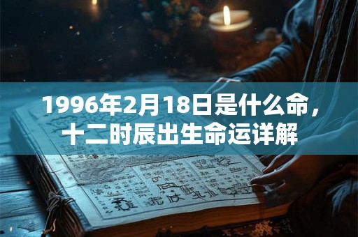 1996年2月18日是什么命,十二时辰出生命运详解 1996年2月18日是什么命,十二时辰出生命运详解