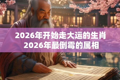 2026年开始走大运的生肖 2026年最倒霉的属相
