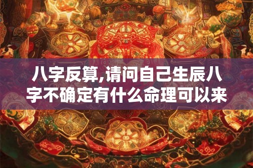 八字反算,请问自己生辰八字不确定有什么命理可以来推测呢