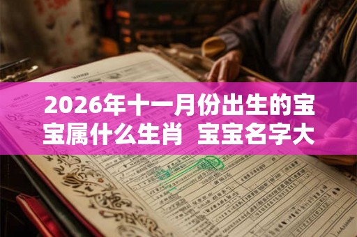 2026年十一月份出生的宝宝属什么生肖  宝宝名字大全
