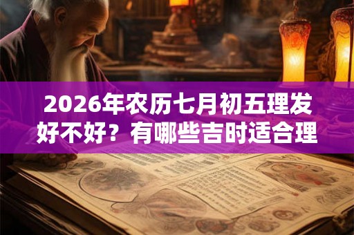 2026年农历七月初五理发好不好？有哪些吉时适合理发？