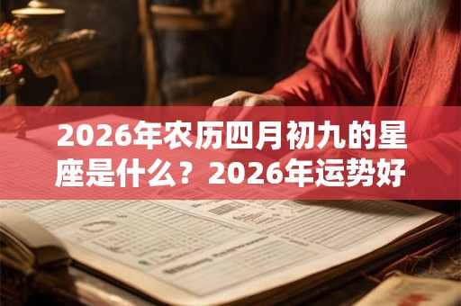 2026年农历四月初九的星座是什么？2026年运势好不好？