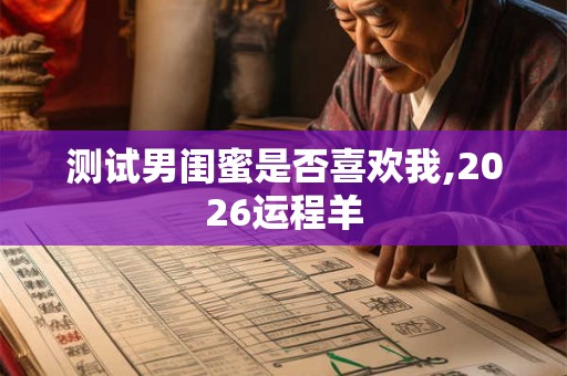 测试男闺蜜是否喜欢我,2026运程羊 测试男闺蜜是否喜欢我,2026运程羊