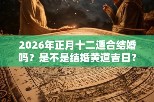 2026年正月十二适合结婚吗？是不是结婚黄道吉日？