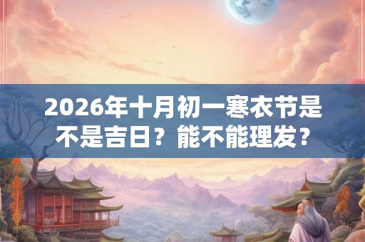 2026年十月初一寒衣节是不是吉日?能不能理发? 2026年十月初一寒衣节是不是吉日?能不能理发?