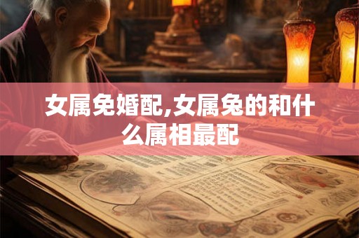 女属免婚配,女属兔的和什么属相最配