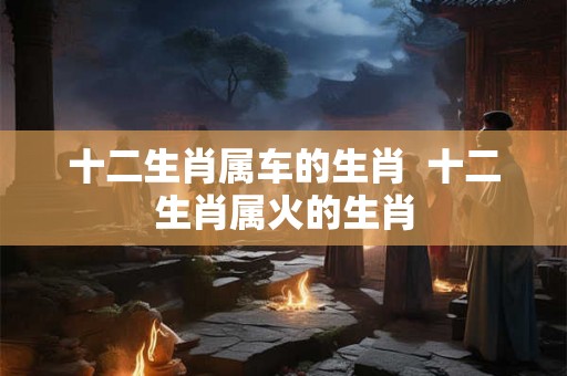 十二生肖属车的生肖 十二生肖属火的生肖 十二生肖属车的生肖 十二生肖属火的生肖