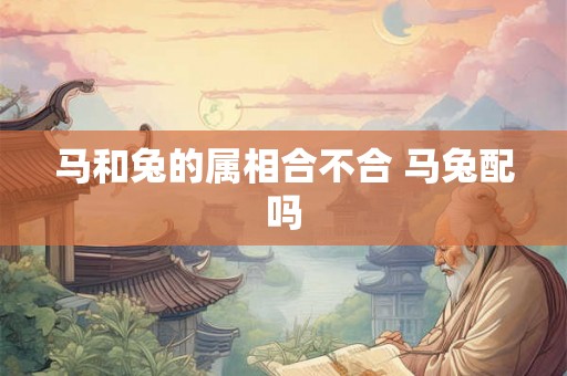 马和兔的属相合不合 马兔配吗