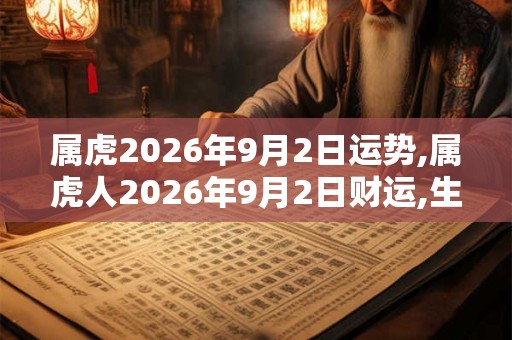 属虎2026年9月2日运势,属虎人2026年9月2日财运,生肖虎2026年9月2日运势 属虎2026年9月2日运势,属虎人2026年9月2日财运,生肖虎2026年9月2日运势